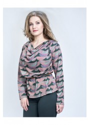 Блуза "Алина" (розовый принт)