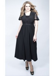 Платье "Риана гипюр" (черный)